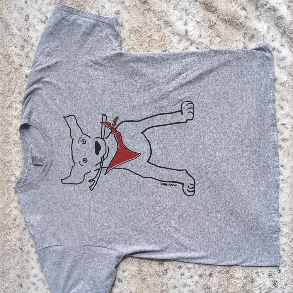 Marushka Hand Printed Fetch Short Sleeve T-Shirt - Picture 2 of 4